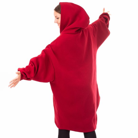 Oversized Wearable Blanket Hoodie Sweatshirt - Picture 3 of 12